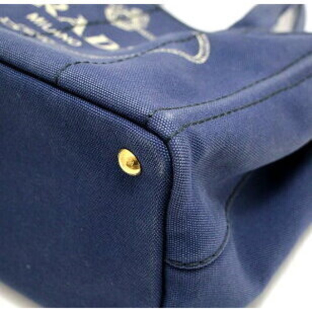 Prada Bag Canvas Blue Canapa - Picture 4 of 6